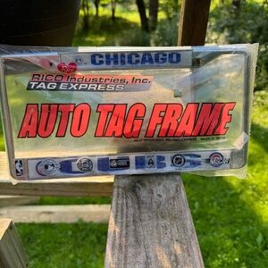 Rico Industries MLB  Chicago Cubs Auto Tag Frame NWT